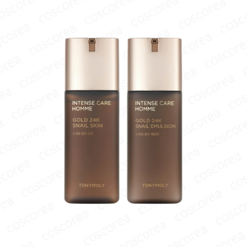 Tonymoly Intense Care Gold 24K Snail Homme 2pcs Set
