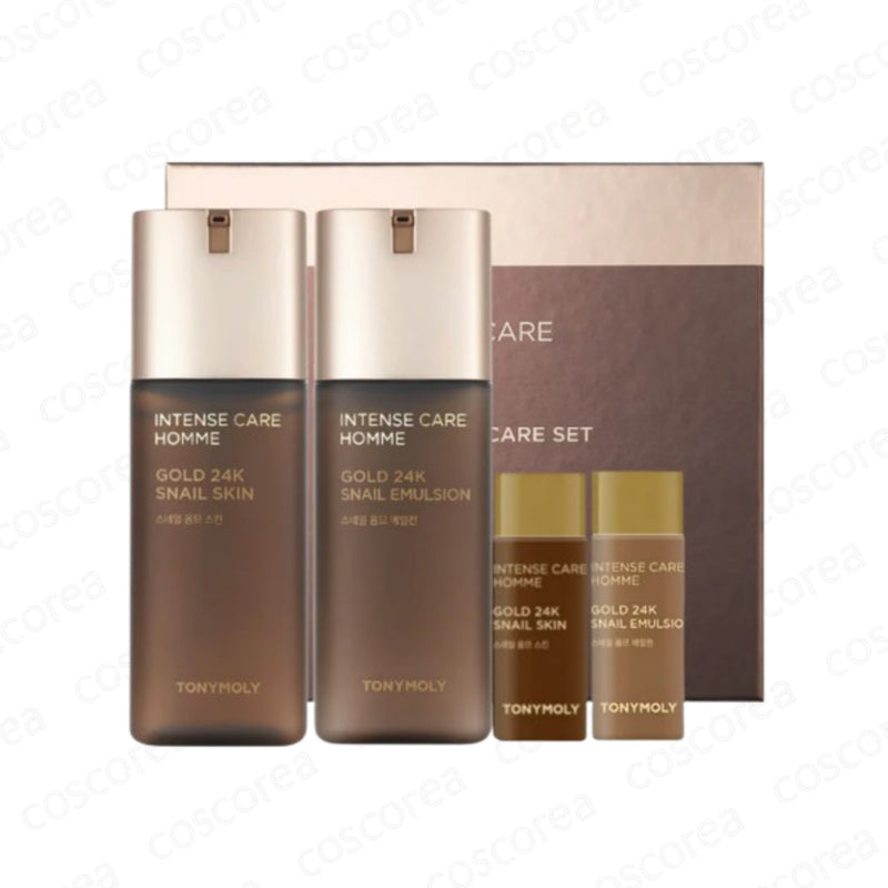 Tonymoly Intense Care Gold 24K Snail Homme 2pcs Set