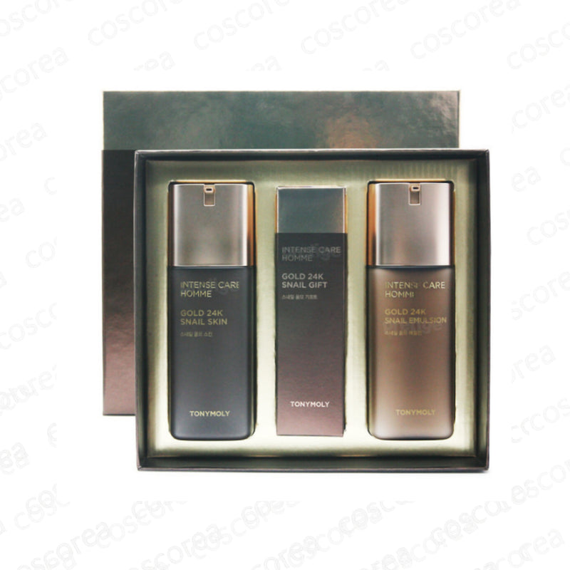 Tonymoly Intense Care Gold 24K Snail Homme 2pcs Set