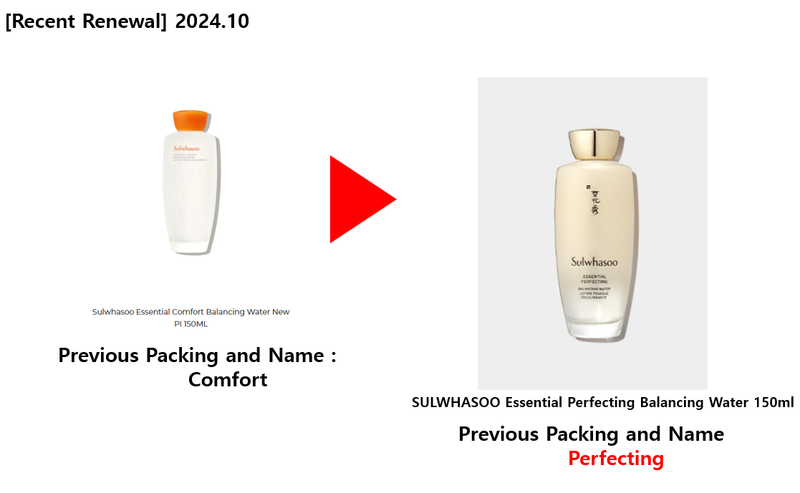 [Renewal] SULWHASOO Essential Comfort Balancing Water 150ml >> Perfecting water as of Sept 2024