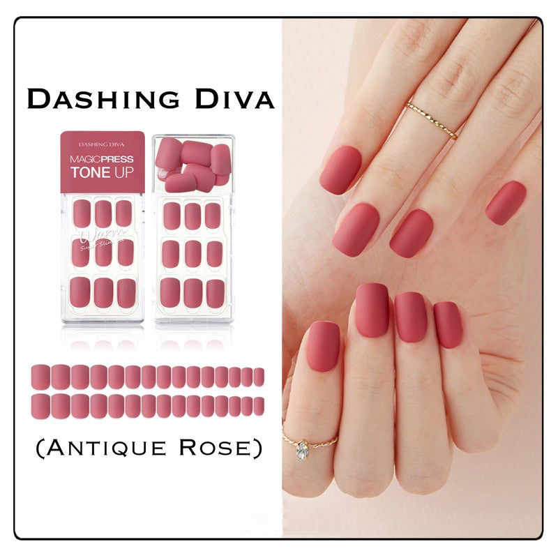 DASHING DIVA Magic Press Tone Up Mani Antique Rose MDR511 1ea.