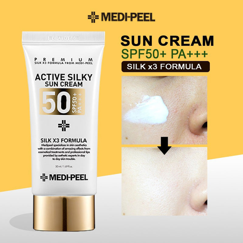 MEDI PEEL Active Silky Sun Cream SPF50+ PA+++ 50ml.