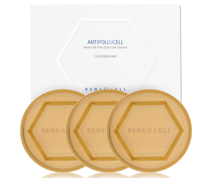 Rene Cell Antipollucell Cleansing Bar 100g x 3ea Korean skincare Kbeauty Cosmetics