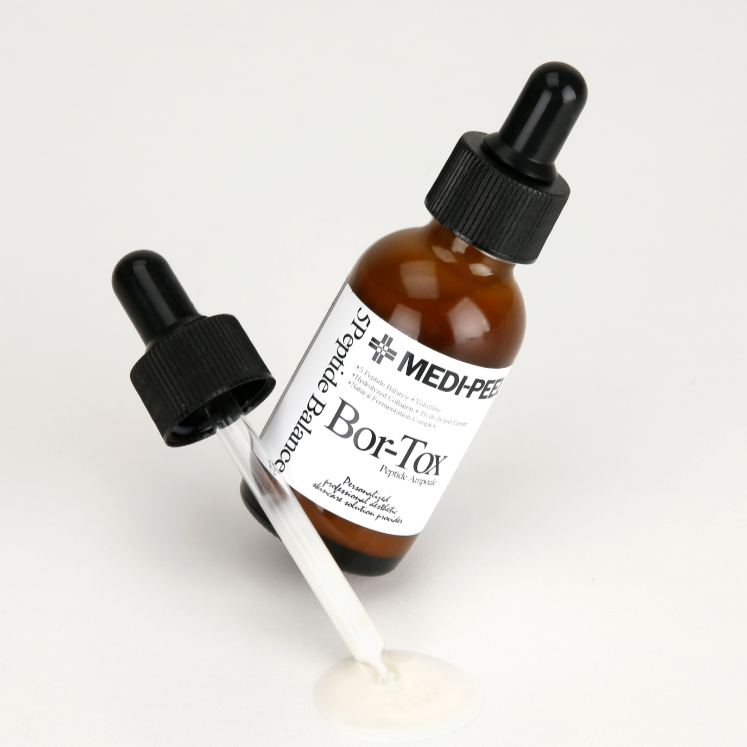 MEDI-PEEL Bor-Tox Peptide Ampoule is a multi-peptide anti-aging treatment that dramatically reduces the signs of aging
