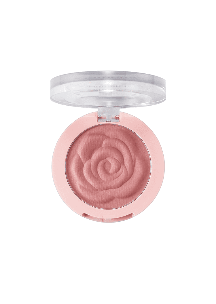 Mamonde Flower Pop Blusher is beautiful flush of vibrant rose colors onto the cheeks for a bright and lovely look