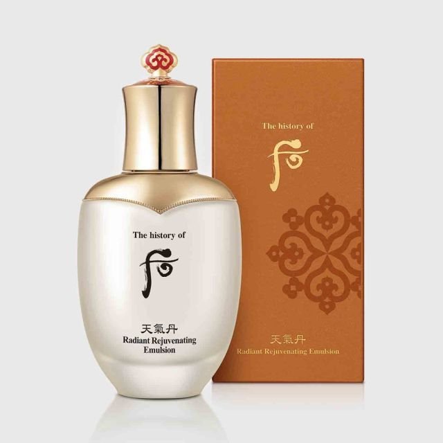 THE HISTORY OF WHOO Radiant Rejuvenating Emulsion with Package
