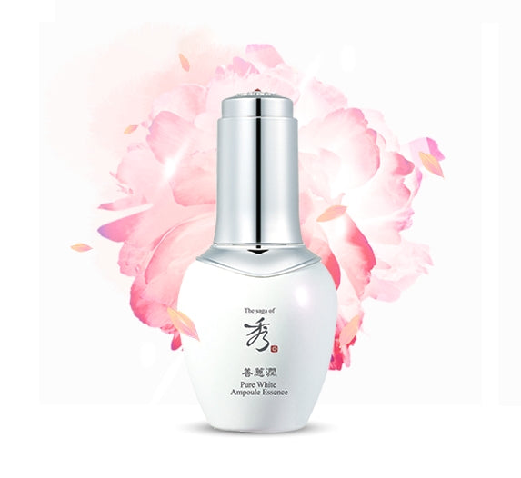 The Saga of Xiu Sunhyeyun Pure White Ampoule Essence 45ml Korean skincare Kbeauty Cosmetic
