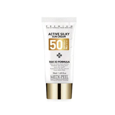 MEDI PEEL Active Silky Sun Cream SPF50+ PA+++ 50ml Korean skincare Kbeauty Cosmetics