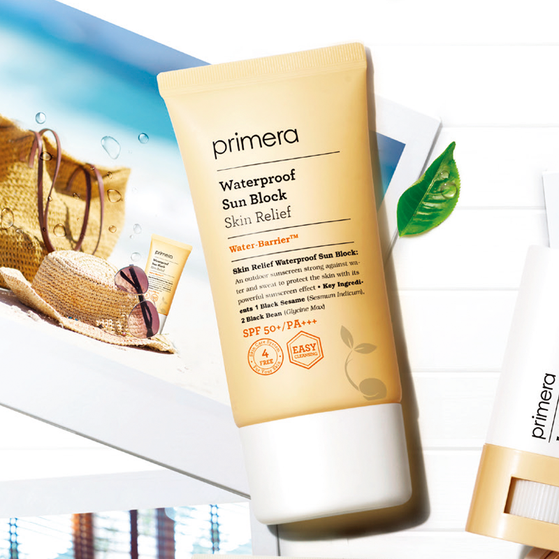 PRIMERA Skin Relief Waterproof Sun Block SPF50+ PA+++ 70ml.