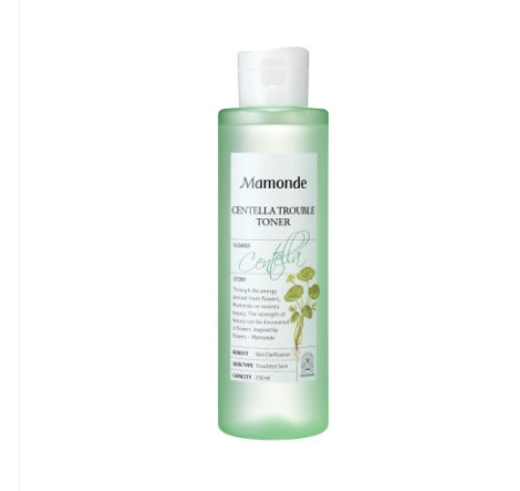 Mamonde Centella Trouble Toner 250ml is using all parts of the centella asiatica from the leaves to the flowers and even the stem