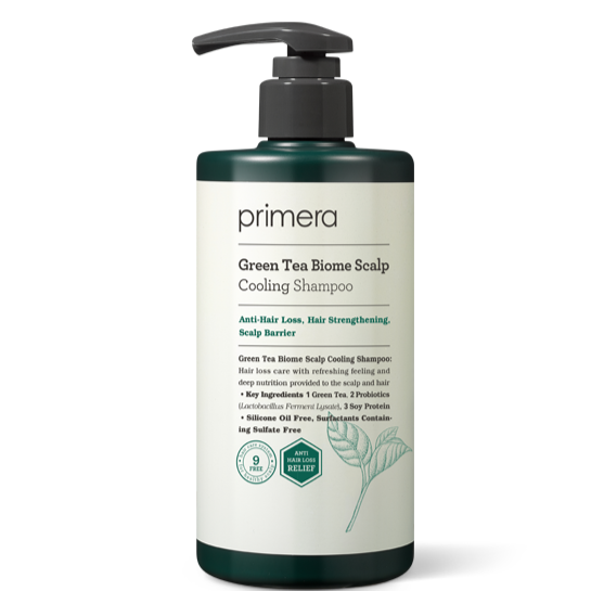 PRIMERA Greentea Biome Scalp Cooling Shampoo 380ml Korean haircare Kbeauty Cosmetics