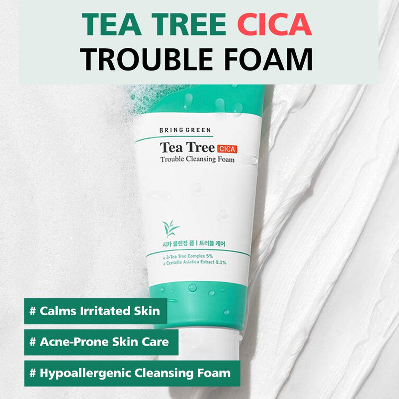 BRING GREEN Tea Tree Trouble Cleansing Foam 300ml.