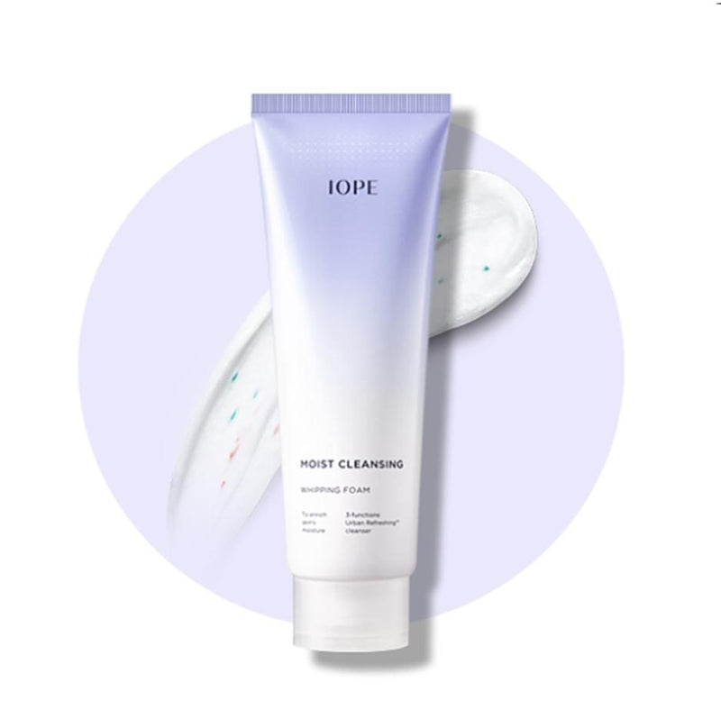 IOPE Moist Cleansing Whipping Foam 180ml Korean skincare Kbeauty Cosmetics