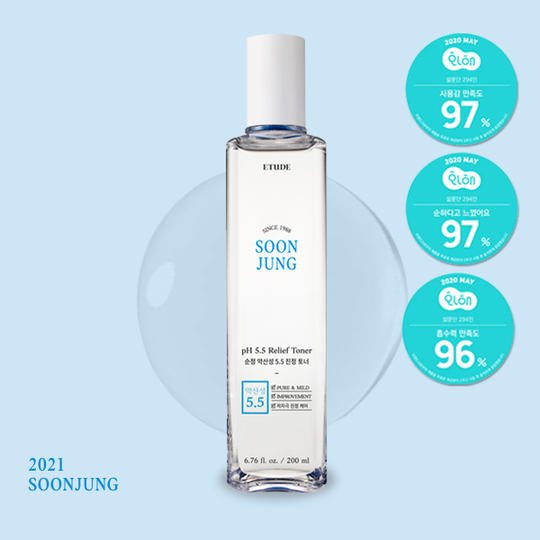 ETUDE HOUSE SoonJung pH 5.5 Relief Toner 180ml Korean skincare Kbeauty Cosmetics