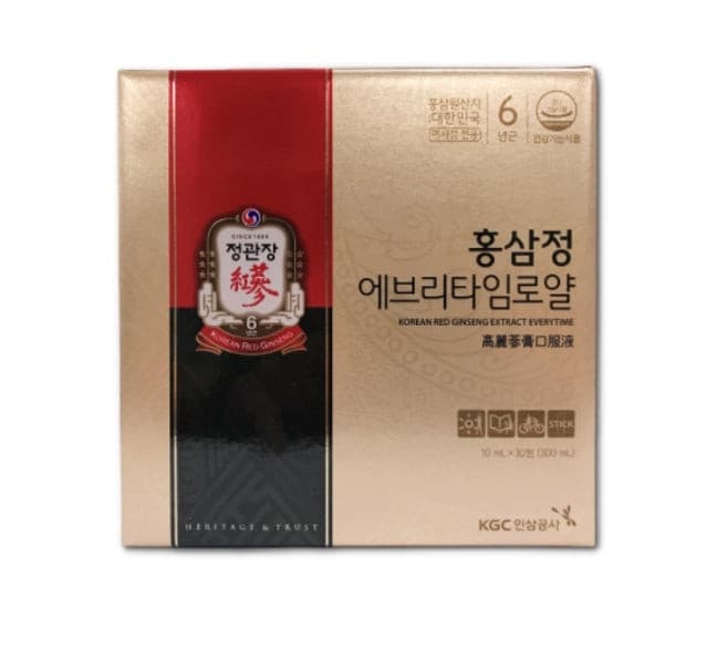 CHENG KWAN JANG Korean Natural Red Ginseng Extract Everytime Royal 10ml *30Sticks.