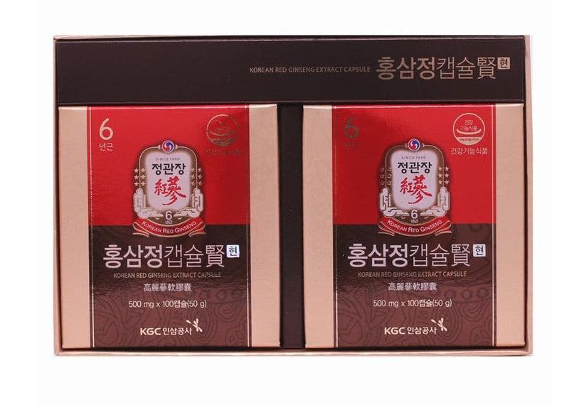 CHENG KWAN JANG Korea Red Ginseng Capsule Hyun 500mg x 100capsule 2Box.