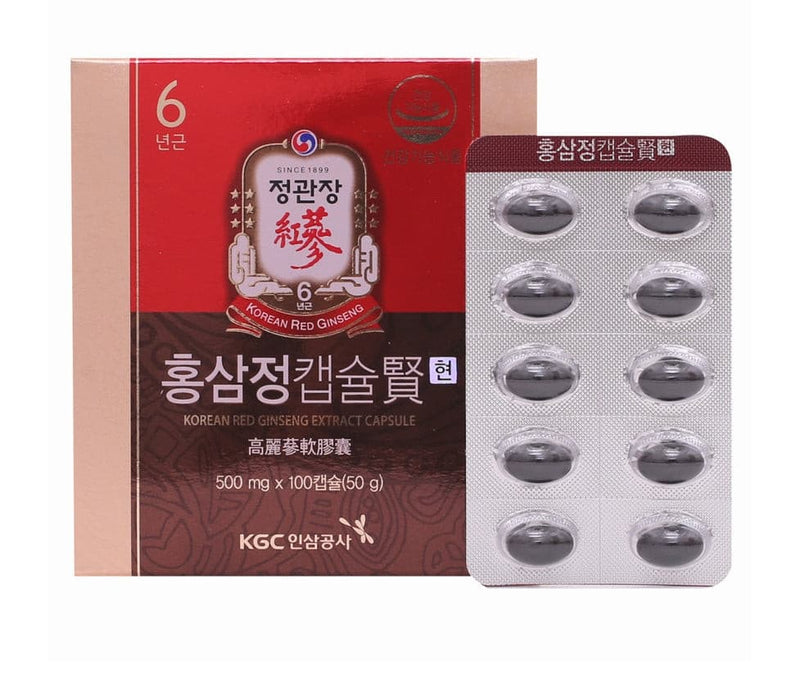 CHENG KWAN JANG Korea Red Ginseng Capsule Hyun 500mg x 100capsule 2Box.