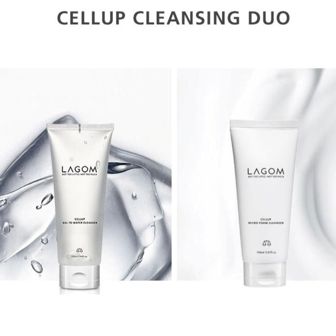 LAGOM Moisture Cleansing Duo (Day & Night) Micro Bubble Multi cleanser Korean skincare Kbeauty Cosmetics