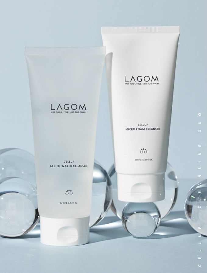 LAGOM Moisture Cleansing Duo (Day & Night) Micro Bubble Multi cleanser Korean skincare Kbeauty Cosmetics