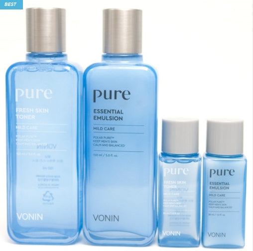 Vonin Pure Special 2 Set Toner Emulsion For Men Korean skincare Kbeauty Cosmetics
