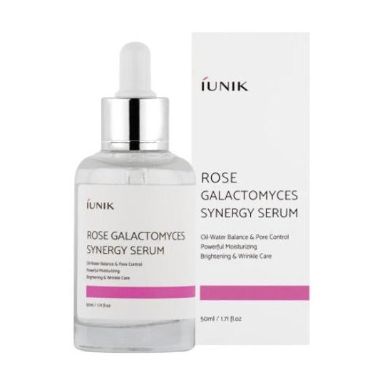 iUNIK Rose Galactomyces Synergy Serum 50ml Korean skincare Kbeauty Cosmetics
