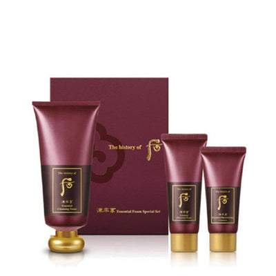 THE HISTORY OF WHOO Essential Cleansing Foam 180ml Special Set.