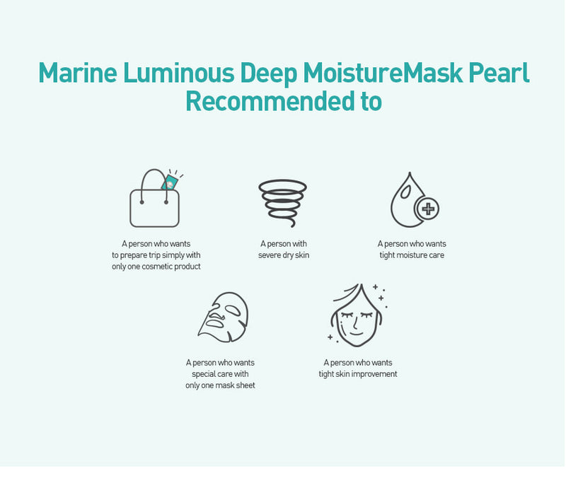 JM SOLUTION Marine Luminous Pearl Deep moisture Mask 10ea.