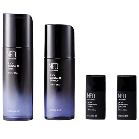 The Face Shop Neo Classic Homme Black Essential 80 Special Set For Men Skin Care Korean skincare Kbeauty Cosmetics