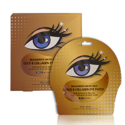 BEAUUGREEN Micro hole gold&collagen eye patch 1ea Korean skincare Kbeauty Cosmetic