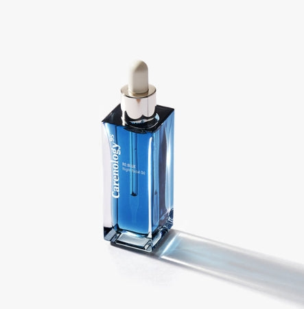 CARENOLOGY 95 RE:BLUE Night Facial Oil 50ml is use two to three drops and apply smoothly to your entire face when applying essence cream or moisturizing cream in the morning or at night. 