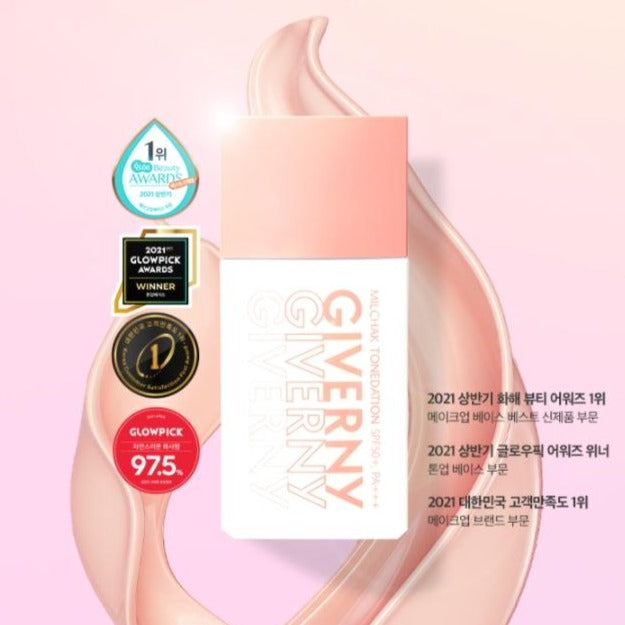 GIVERNY Milchak Tonedation 30ml SPF50+ PA+++ Korean skincare Kbeauty Cosmetic
