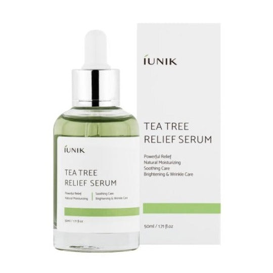 iUNIK Tea Tree Relief Serum 50ml Korean skincare Kbeauty Cosmetics