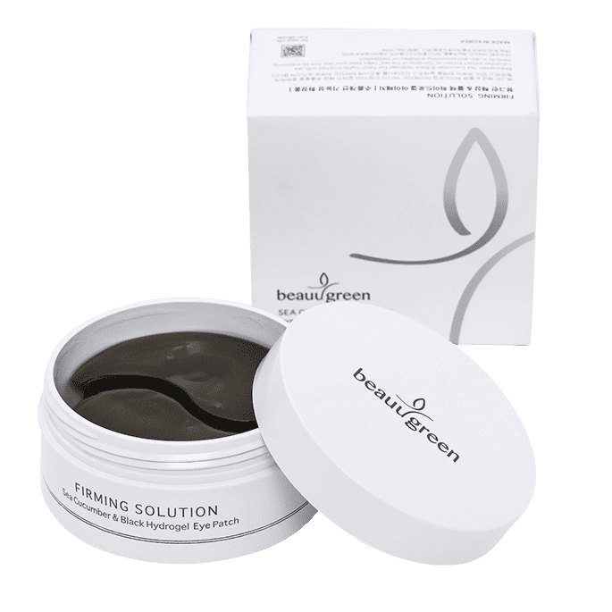 BEAUUGREEN Sea Cucumber&Black Hydrogel Eye Patch (Midium Type)/30pair Korean skincare Kbeauty Cosmetic