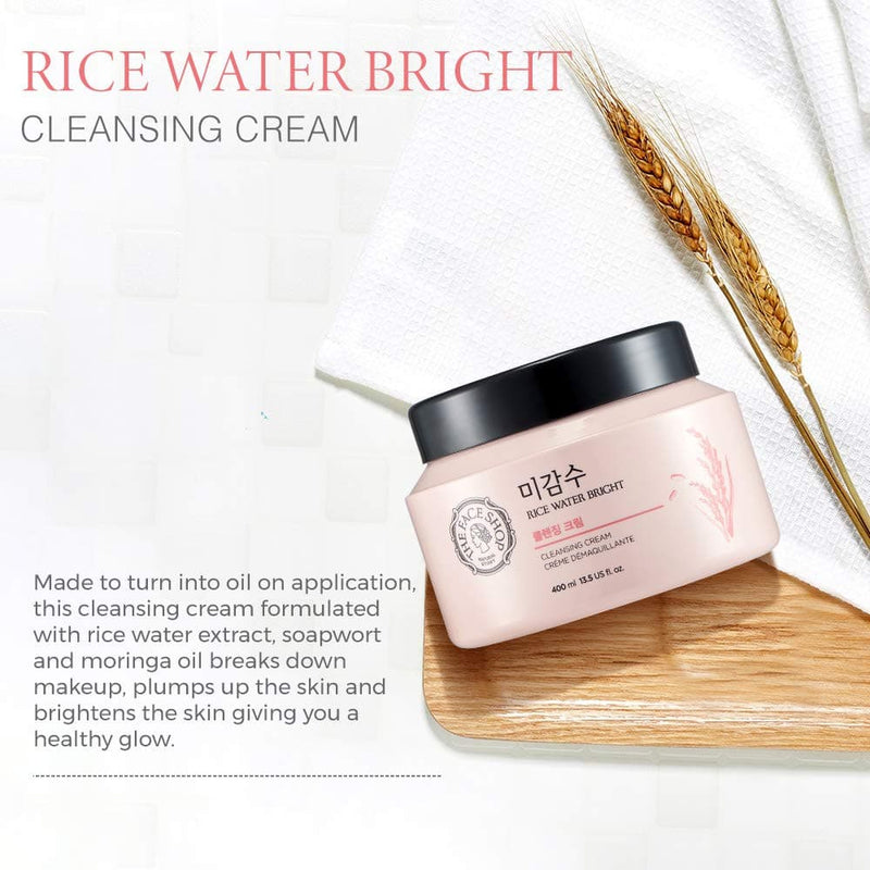 THE FACE SHOP Rice Water Bright Cleansing Cream 400ml.