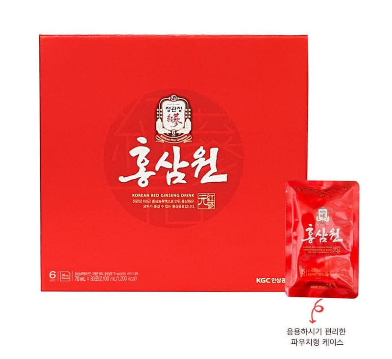 CHENG KWAN JANG Red Ginseng Drink 70ml X 30 pack.