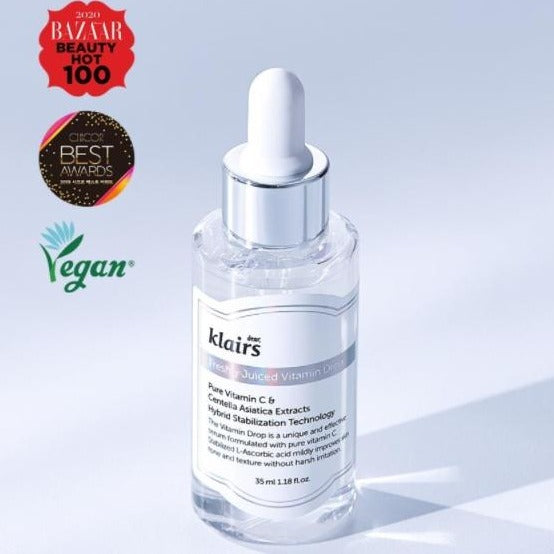 KLAIRS Freshly Juiced Vitamin Drop 5% Pure Vitamin C Serum 35ml Korean skincare Kbeauty Cosmetics