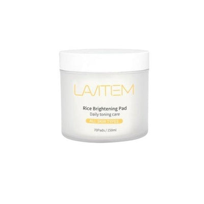 LAVITEM Rice Brightening Pad 70ea 150ml Korean skincare Kbeauty Cosmetic