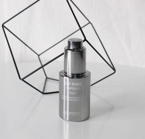 SWANICOCO EGF 10PPM Pure Ampoule 30ml is Infused with Peptide-1 to nourish skin and improve skin elasticity.