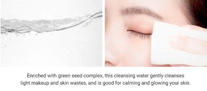 EUNYUL טיפול בזרעים ירוקים מרגיע מים לניקוי 500 מ"ל טיפוח עור קוריאני Kbeauty קוסמטי