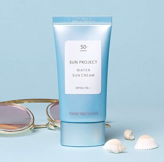 THANK YOU FARMER Sun Project Water Sun Cream 50ml SPF50+ PA+++ Korean skincare Kbeauty Cosmetics