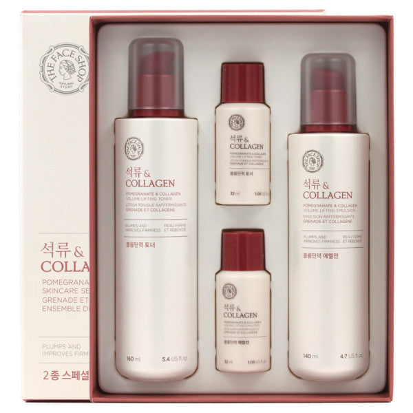 THE FACE SHOP Pomegranate and Collagen 2 Set.