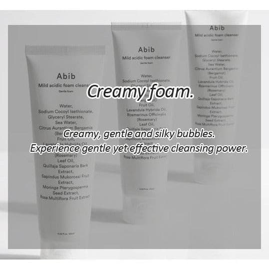 ABIB Mild Acidic Foam Cleanser 120ml.