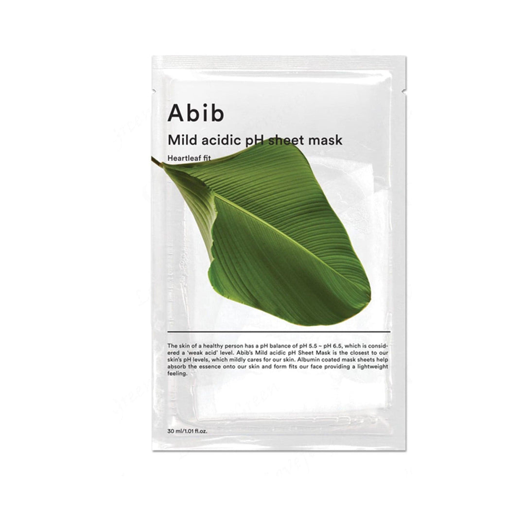 Abib sheet mask、プランエスクリニック ABIBMildacidicpHsheetmaskHeart
