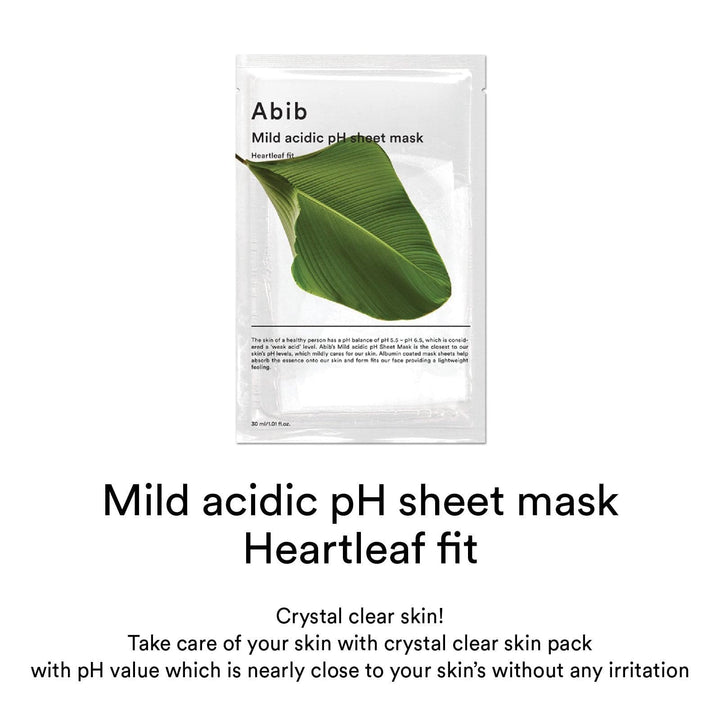 ABIB Mild Acidic pH Sheet Mask Heartleaf Fit 10ea