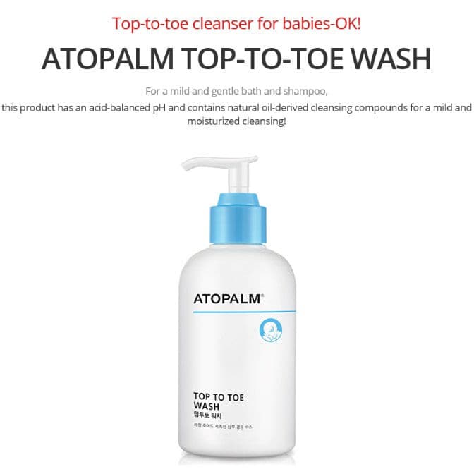 ATOPALM Top to Toe Wash 300ml.