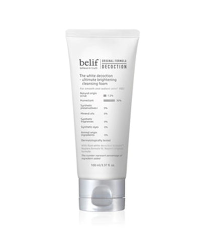 Belif, Belif The White Decoction - Ultimate Brightening Cleansing Foam 100ml, Ultimate, Brightening, Cleansing Foam