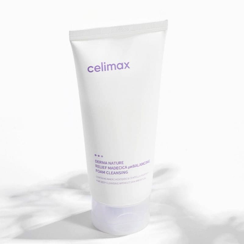 CELIMAX Derma Nature Relief Madecica pH Balancing Foam Cleansing 150ml.