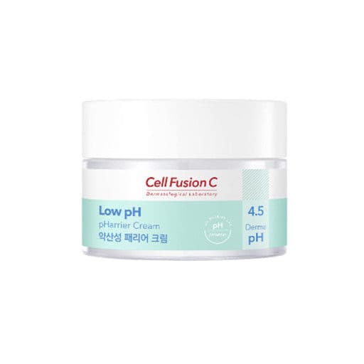 Cell Fusion C, Cell Fusion C Low pHarrier Cream 55ml, Fuerza de la barrera ligeramente ácida que excava hasta el pH de la piel, 100 horas de hidratación crema de barrera ligeramente ácida que hidrata su piel