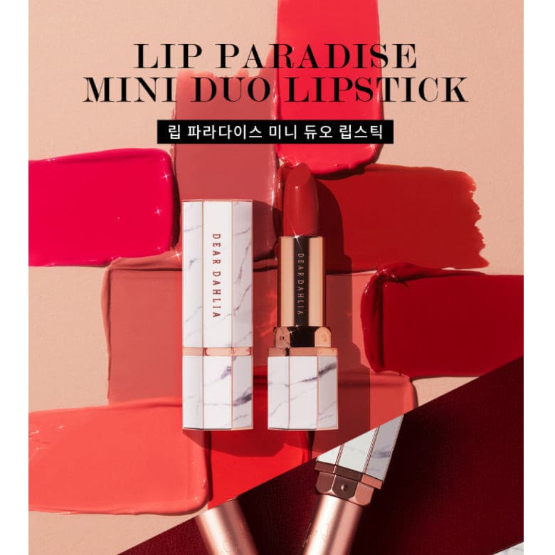 DEAR DAHLIA Lip Paradise Mini Duo Lipstick 1.7g.