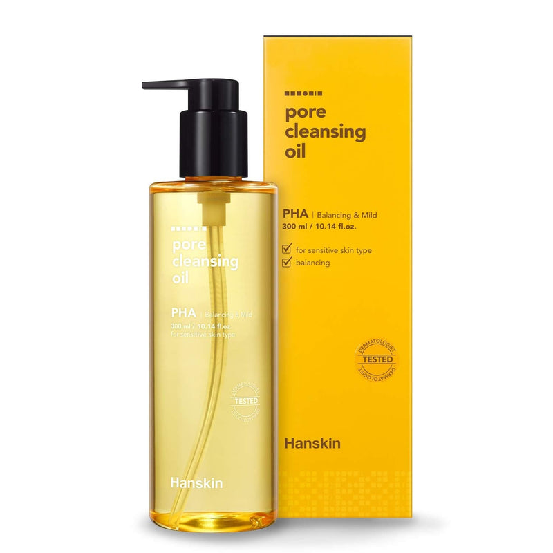 HANSKIN Pore Cleansing Oil (PHA) 300ml Korean skincare Kbeauty Cosmetic